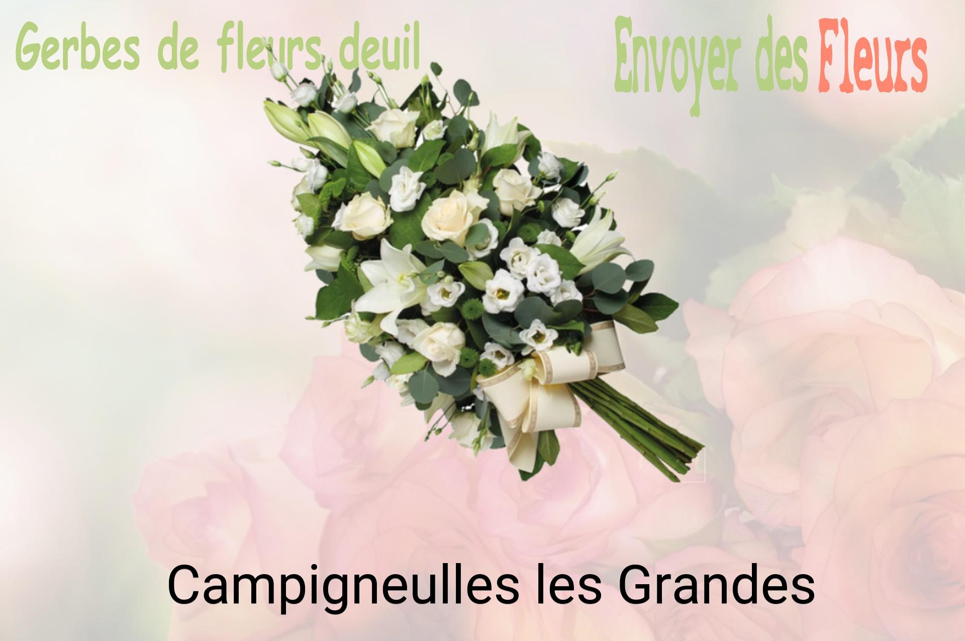 Gerbe de fleurs de deuil livrée à Campigneulles-les-Grandes